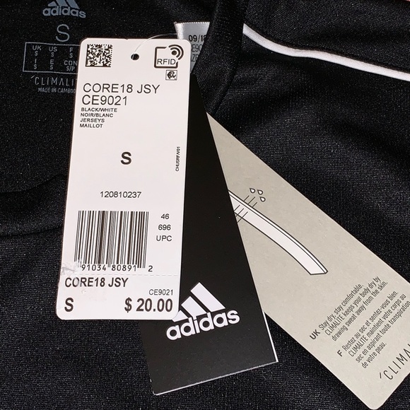 SOLD NWT Men’s Adidas Core18 climalite t-shirt - Picture 2 of 6